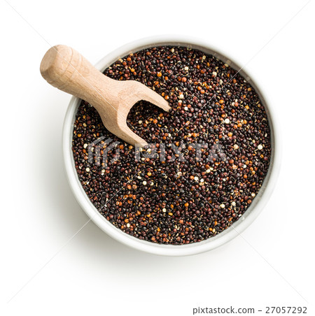 Black quinoa seeds. 27057292