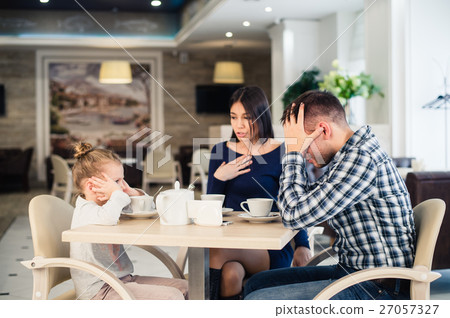 Little girl doesn't want to hear arguing of 27057327