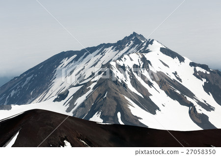 View to top of Kozelsky Volcano on Kamchatka 27058350