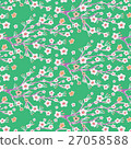 Cherry Blossom Blooming surface pattern background 27058588