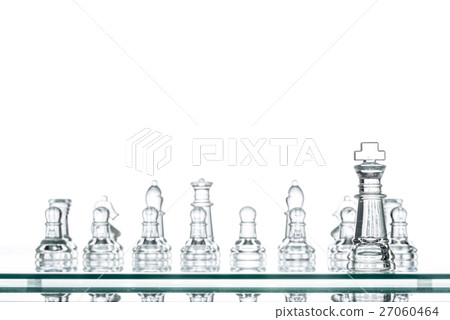 leader Standing Out From The Crowd, glass Chess leader Standing Out From The Crowd, glass Chess 27060464