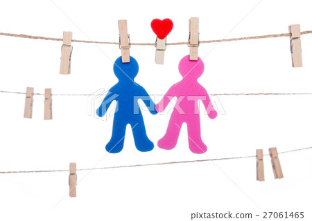 heart  shape clip  twine, hanging sweet  COUPLE 27061465