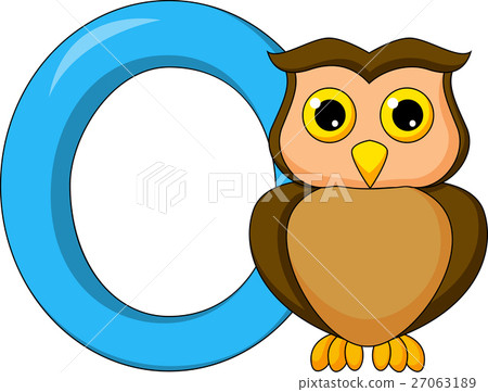 Alphabet O with owl cartoon 27063189