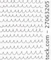 Pen drawing (wave) 27063205