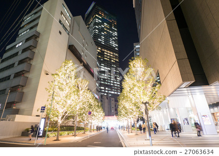 名古屋市中村區城市景觀交響樂豐田大廈前照明 27063634