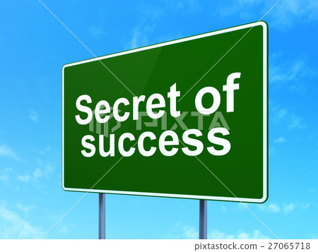 Business concept: Secret of Success on road sign Business concept: Secret of Success on road sign 27065718