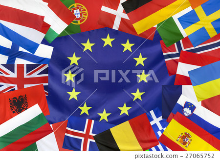Concept Europeen Flag with Countries Concept Europeen Flag with Countries 27065752