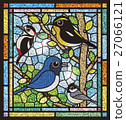 野鳥彩繪玻璃2 27066121