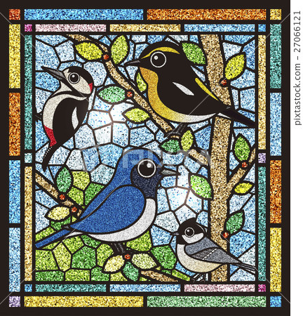 Wild bird stained glass 2 27066121