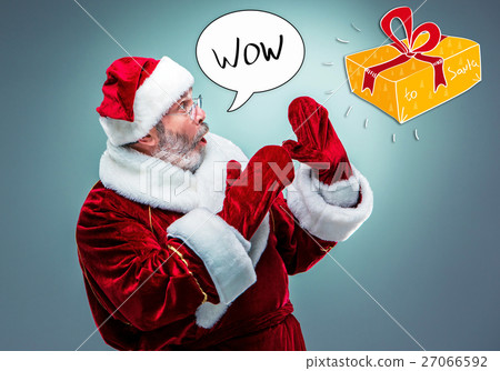 Surprised Santa Claus 27066592