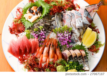 什錦生魚片拼盤圖像 27067187