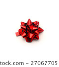 red bow on the white background. 27067705