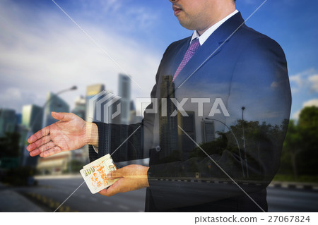 double exposure of businessman corruption and double exposure of businessman corruption and 27067824