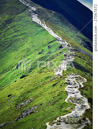 steep mountain trail up steep mountain trail up 27067872