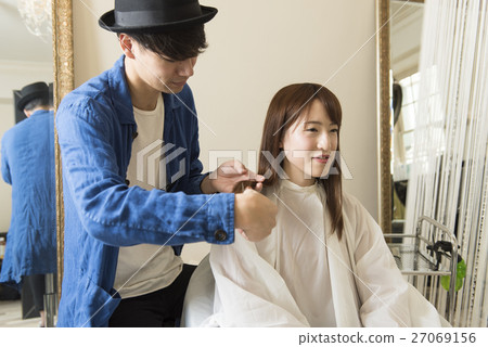 美髮沙龍 髮廊 圍裙 27069156