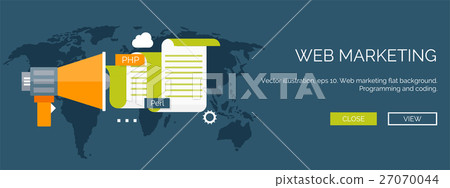 Vector illustration. Flat background. Coding Vector illustration. Flat background. Coding 27070044