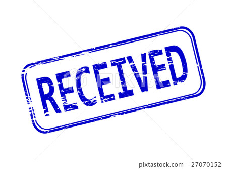 Received rubber stamp. - Stock Illustration [27070152] - PIXTA