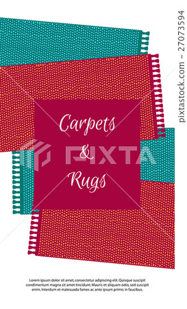 Carpet vector illustration, colorful banner. 27073594