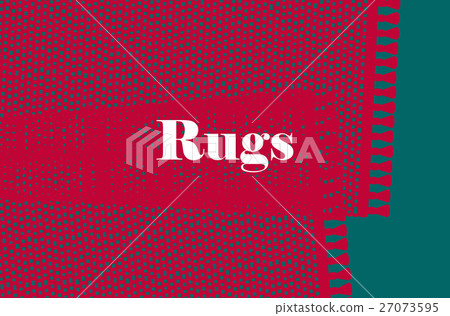 Carpets vector illustration, isolated on green  27073595