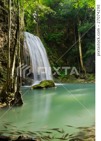 Erawan waterfall in Thailand Erawan waterfall in Thailand 27074298