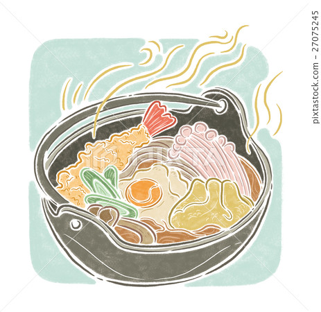 湯面 烏龍麵 食物插畫 27075245