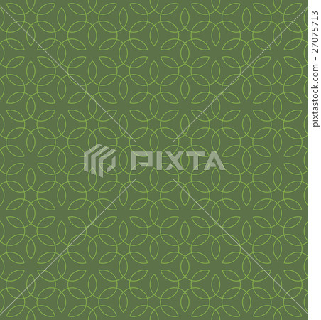 Neutral Seamless Linear Flourish Pattern. Neutral Seamless Linear Flourish Pattern. 27075713