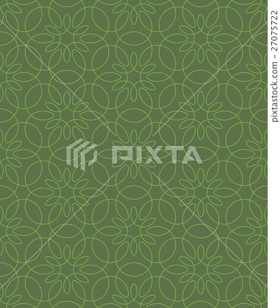 Neutral Seamless Linear Flourish Pattern. Neutral Seamless Linear Flourish Pattern. 27075722