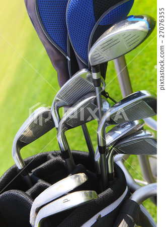 Golf clubs in golfbag 27076355