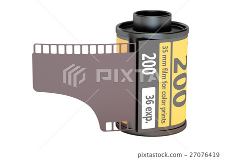 35 mm camera film, 3D rendering 27076419