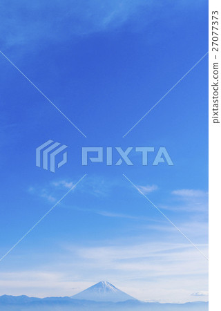 Mt. Fuji under the blue sky Vertical position · Center 27077373