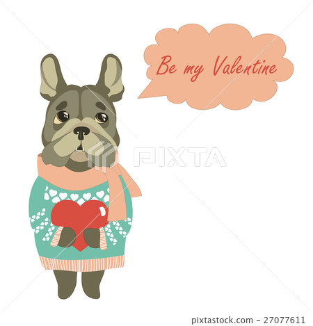 Cute dog wants to be a Valentine Cute dog wants to be a Valentine 27077611