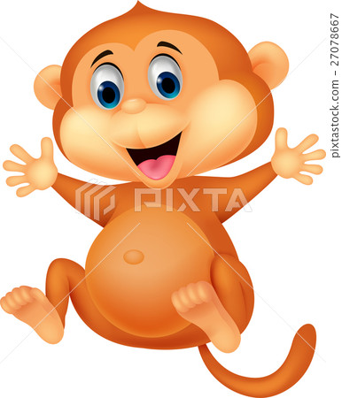 Cute monkey cartoon Cute monkey cartoon 27078667
