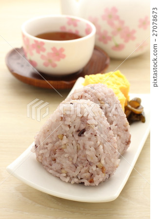 Millet rice ball onigiri 27078673