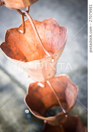 Vintage metallic bells used for rain waters out 27079981