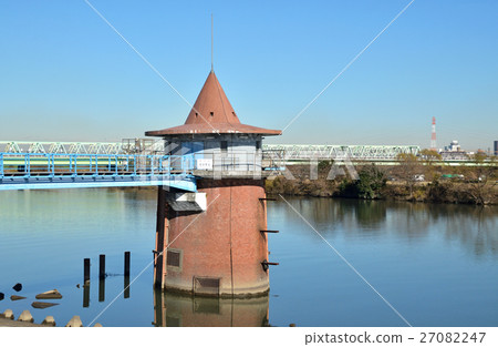 Shibamata walk: Kanamachi purification plant intake tower second intake tower 27082247