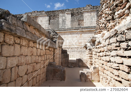Mexico Uxmal Ruins Nunnery passage 27082604