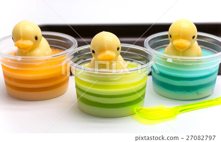 colorful fancy jelly ducks 27082797