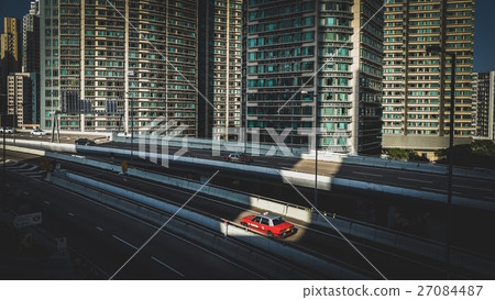 Hong Kong Landscape Building and Hong Kong Taxi Hong Kong Landscape Building and Hong Kong Taxi 27084487
