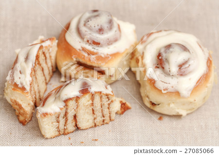 Freshly cinnabon French bun with cinnamon and Freshly cinnabon French bun with cinnamon and 27085066
