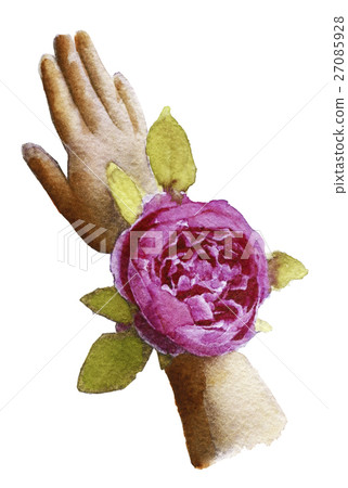 watercolor sketch of bracelet for bridesmaids on watercolor sketch of bracelet for bridesmaids on 27085928