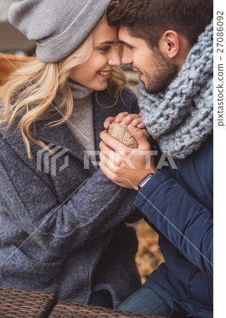 Cute loving couple enjoying time together Cute loving couple enjoying time together 27086092