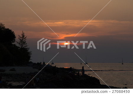 Beautiful sunset at Koh Lipe Island Beautiful sunset at Koh Lipe Island 27088450