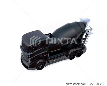 黑色卡車攪拌車 27090312