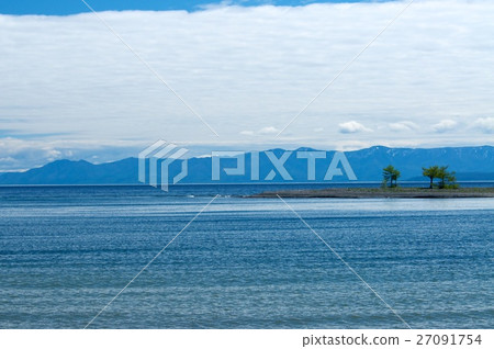 Lake Baikal view clouds mountain 27091754