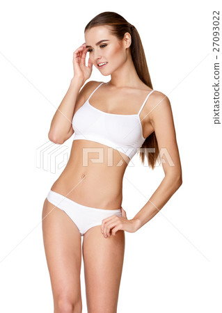 Sexy young girl in white lingerie Sexy young girl in white lingerie 27093022