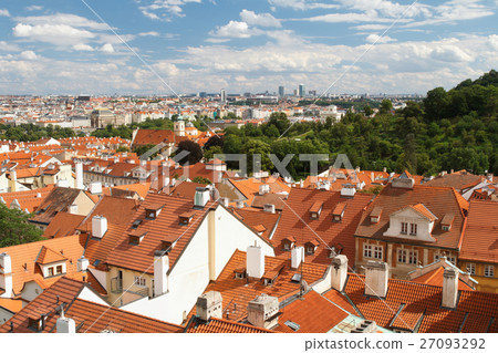 A beautiful view from the top of the Prague House 27093292