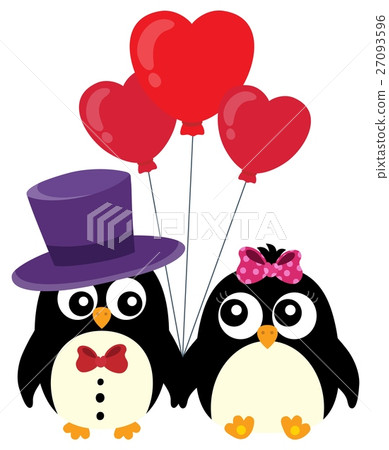 Valentine penguins theme image 1 Valentine penguins theme image 1 27093596
