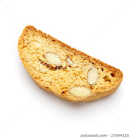 Italian cantuccini cookie with almond filling 27094328