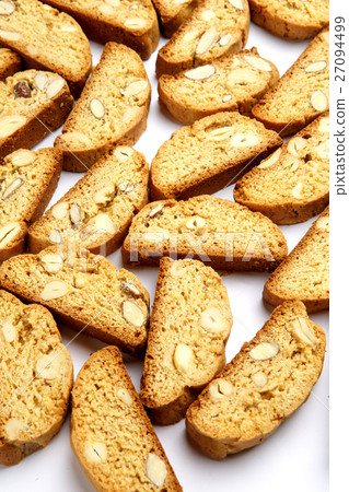 Italian cantuccini cookie with almond filling Italian cantuccini cookie with almond filling 27094499