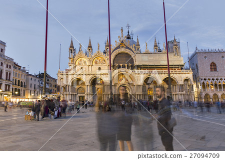 Piazza San Marco and Cathedral in Venice, Italy. 27094709